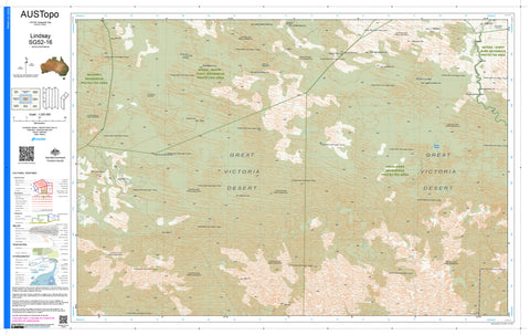 Lindsay G5216 AUSTopo 1:250,000 Map — AUSTopo 1:250,000 topographic map