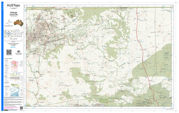 Alberga G5309 AUSTopo 1:250,000 Map