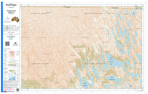 Poolowanna G5312 AUSTopo 1:250,000 Map