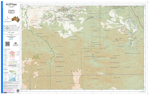Everard G5313 AUSTopo 1:250,000 Map | Mapworld