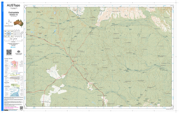 Oodnadatta G5315 AUSTopo 1:250,000 Map