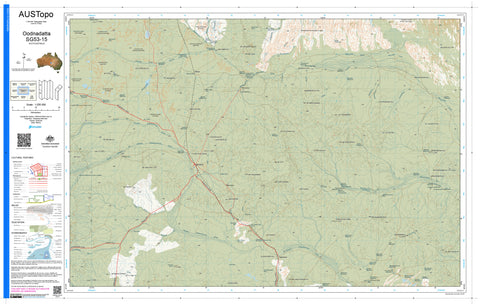 Oodnadatta G5315 AUSTopo 1:250,000 Map