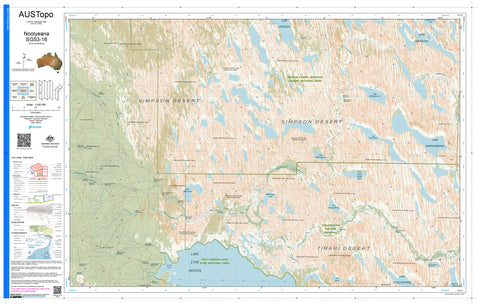 Noolyeana G5316 AUSTopo 1:250,000 Map | Mapworld