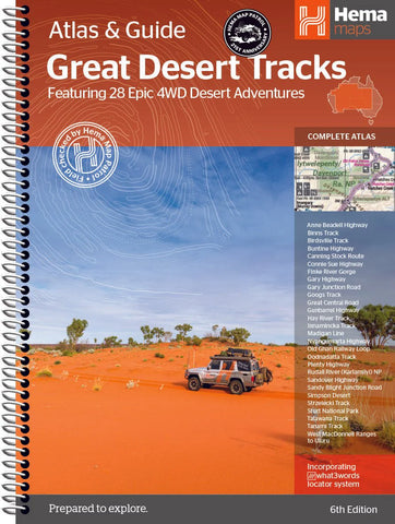 Great Desert Tracks Atlas & Guide A4 Spiral 6th Edition