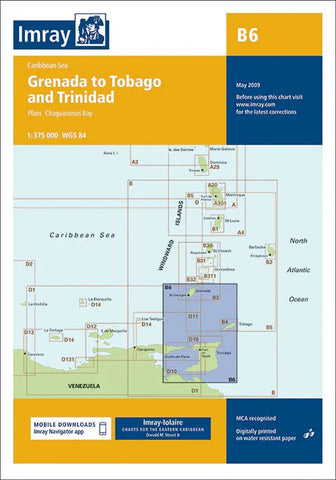 Grenada to Tobago & Trinidad Imray Chart — Imray nautical chart