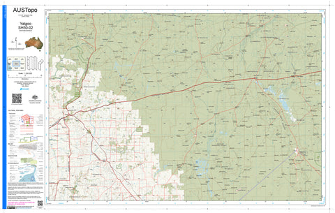 Yalgoo SH50-02 AUSTopo 1:250,000 Map