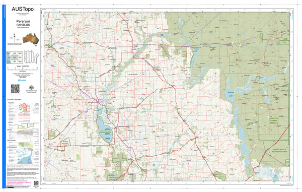 Perenjori SH50-06 AUSTopo 1:250,000 Map
