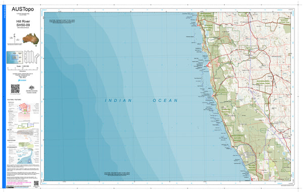 Hill River SH50-09 AUSTopo 1:250,000 Map