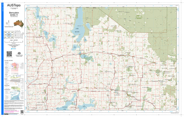 Bencubbin SH50-11 AUSTopo 1:250,000 Map