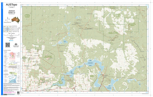 Jackson SH50-12 AUSTopo 1:250,000 Map
