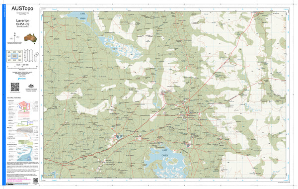Laverton SH51-02 AUSTopo 1:250,000 Map