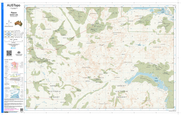 Rason SH51-03 AUSTopo 1:250,000 Map