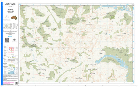 Rason SH51-03 AUSTopo 1:250,000 Map
