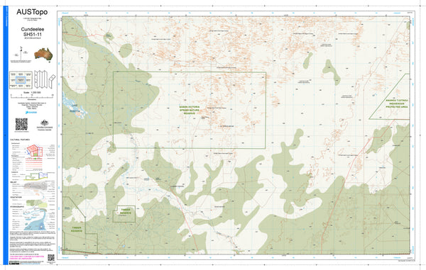 Cundeelee SH51-11 AUSTopo 1:250,000 Map