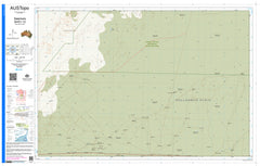 A topographical map print of Australia's South Australia region, featuring the 'Mullumburr Plain' with fine contour lines, roads, and grid overlays. The map is branded with 'AUSToPo' on the left border.