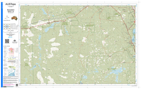 Boorabbin SH51-13 AUSTopo 1:250,000 Map