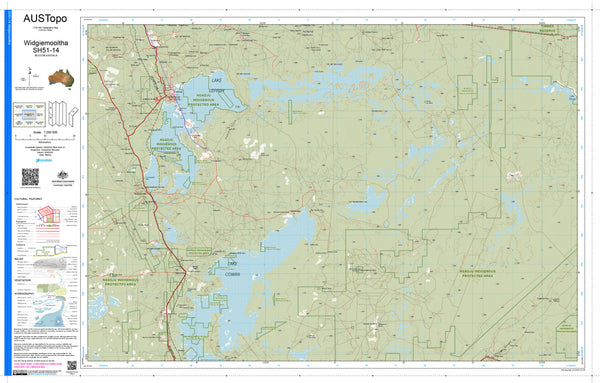 Widgiemooltha SH51-14 AUSTopo 1:250,000 Map