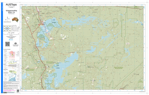 Widgiemooltha SH51-14 AUSTopo 1:250,000 Map