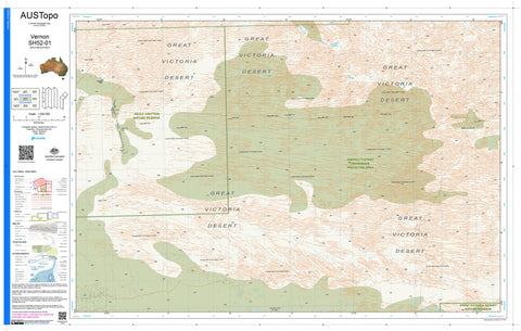Vernon H5201 AUSTopo 1:250,000 Map