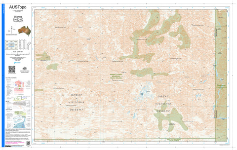 Wanna H5202 AUSTopo 1:250,000 Map
