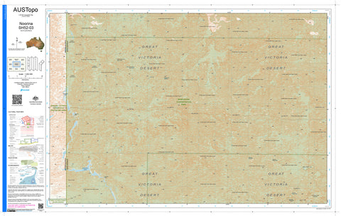 Noorina H5203 AUSTopo 1:250,000 Map | Mapworld