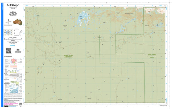 Jubilee H5205 AUSTopo 1:250,000 Map — AUSTopo 1:250,000 topographic map