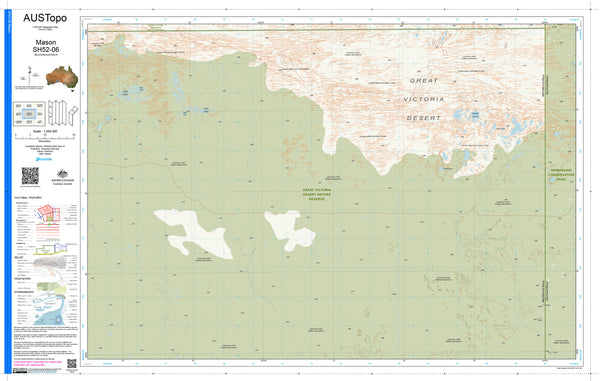Mason H5206 AUSTopo 1:250,000 Map