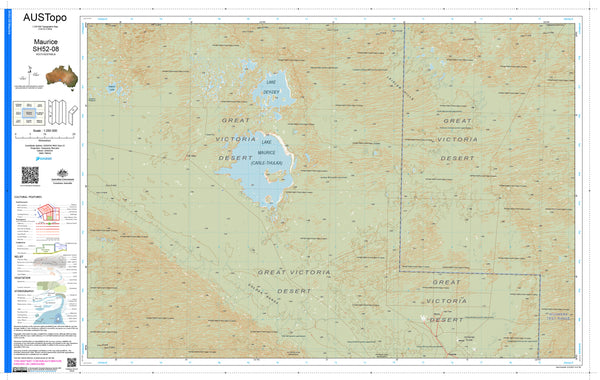 Maurice H5208 AUSTopo 1:250,000 Map