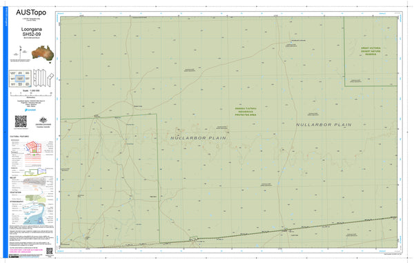 Loongana H5209 AUSTopo 1:250,000 Map — AUSTopo 1:250,000 topographic map