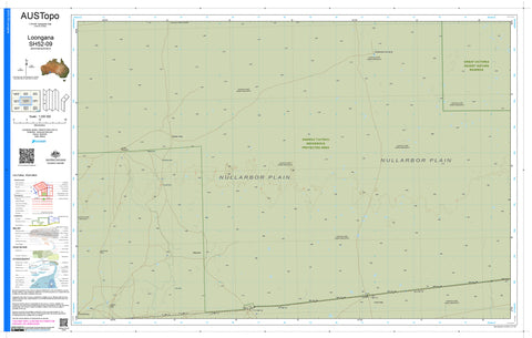 Loongana H5209 AUSTopo 1:250,000 Map — AUSTopo 1:250,000 topographic map