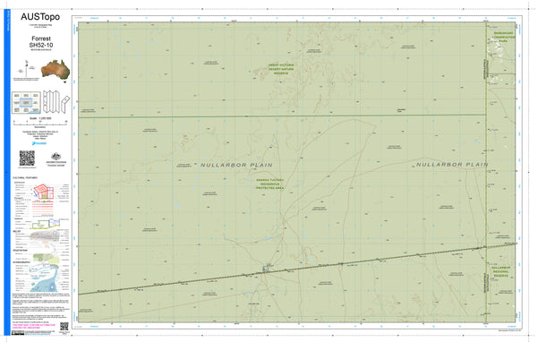 Forrest H5210 AUSTopo 1:250,000 Map