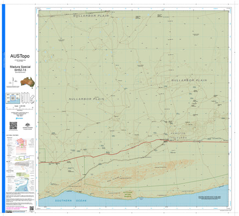 Madura Special H5213 AUSTopo 1:250,000 Map — AUSTopo 1:250,000 topographic map