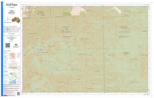 Giles H5301 AUSTopo 1:250,000 Map