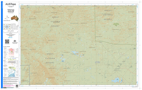 Tallaringa H5305 AUSTopo 1:250,000 Map