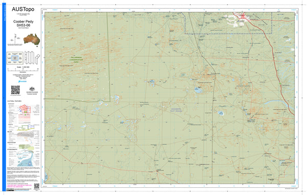 Coober Pedy H5306 AUSTopo 1:250,000 Map
