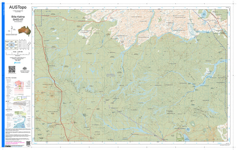 Billa Kalina H5307 AUSTopo 1:250,000 Map — AUSTopo 1:250,000 topographic map