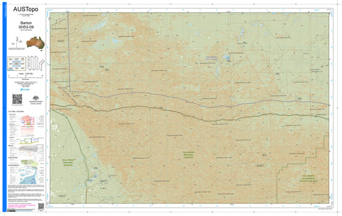 Barton H5309 AUSTopo 1:250,000 Map | Mapworld