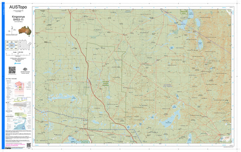 Kingoonya H5311 AUSTopo 1:250,000 Map
