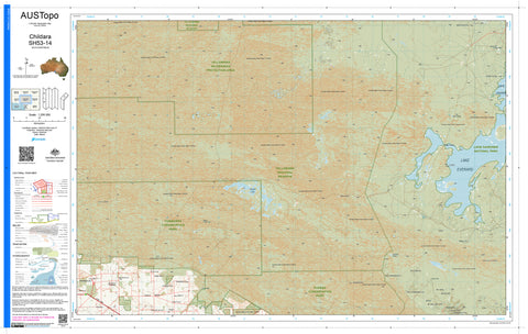 Childara H5314 AUSTopo 1:250,000 Map — AUSTopo 1:250,000 topographic map