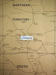 Australia Scratch Map 750 x 625mm by Hema Maps