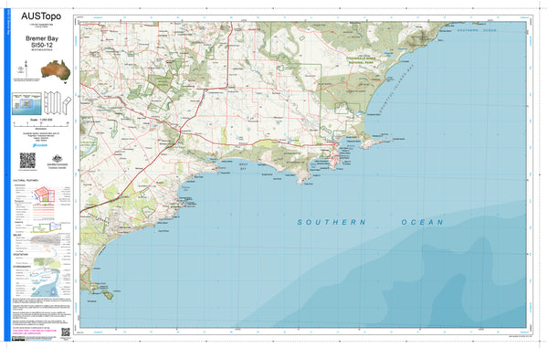 Bremer Bay SI50-12 AUSTopo 1:250,000 Map