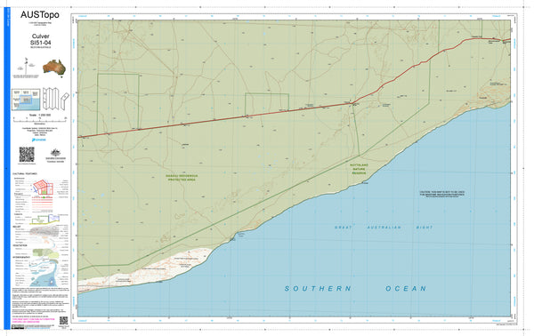 Culver SI51-04 AUSTopo 1:250,000 Map