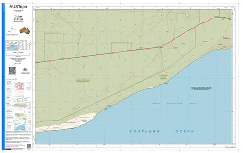 Culver SI51-04 AUSTopo 1:250,000 Map