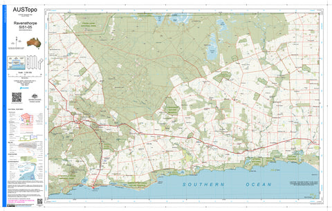 Ravensthorpe SI51-05 AUSTopo 1:250,000 Map