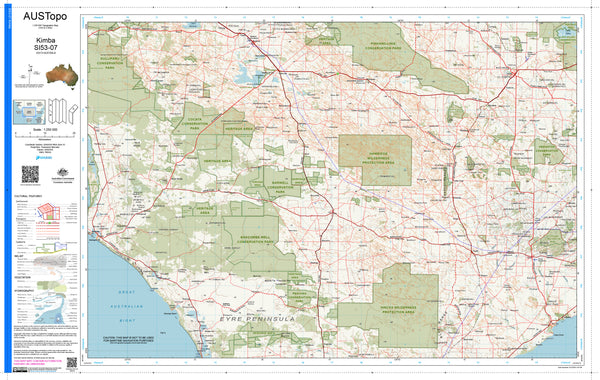 Kimba I5307 AUSTopo 1:250,000 Map — AUSTopo 1:250,000 topographic map