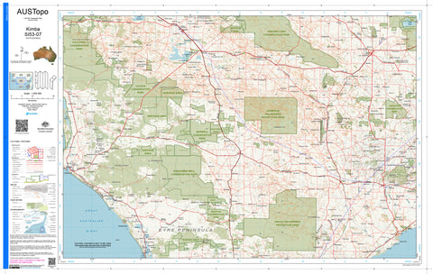 Kimba I5307 AUSTopo 1:250,000 Map