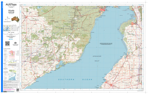Whyalla I5308 AUSTopo 1:250,000 Map