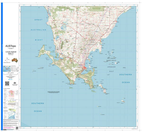 Lincoln Special I5311 AUSTopo 1:250,000 Map — AUSTopo 1:250,000 topographic map