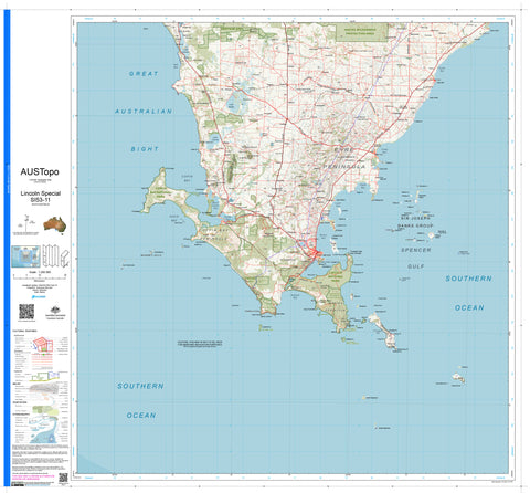 Lincoln Special I5311 AUSTopo 1:250,000 Map