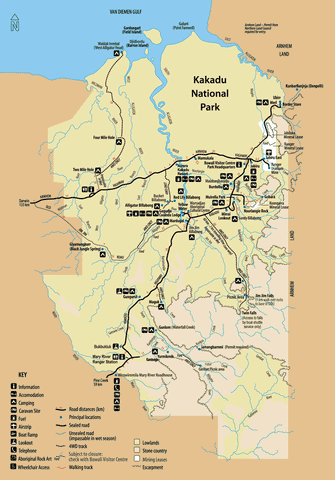 Kakadu National Park Wall Map